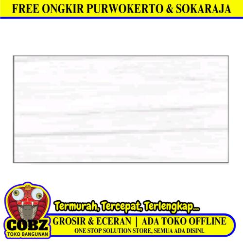 60 CM x 120 CM / SERENITY MONTANA WHITE Granit Dinding Kamar Mandi Glossy Dus