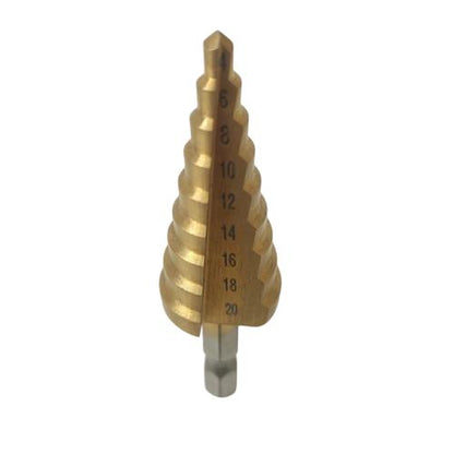 4 MM - 20 MM / TAFFWARE Pagoda Mata Bor Besi Kayu PVC Spiral Step Cone Dril