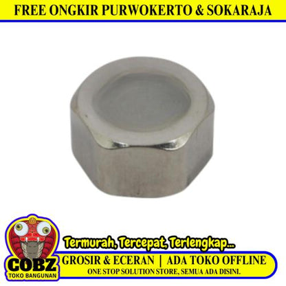 1/2 IN / TM Dop Drat Dalam Sambungan Fitting Tutup Pipa Stainless