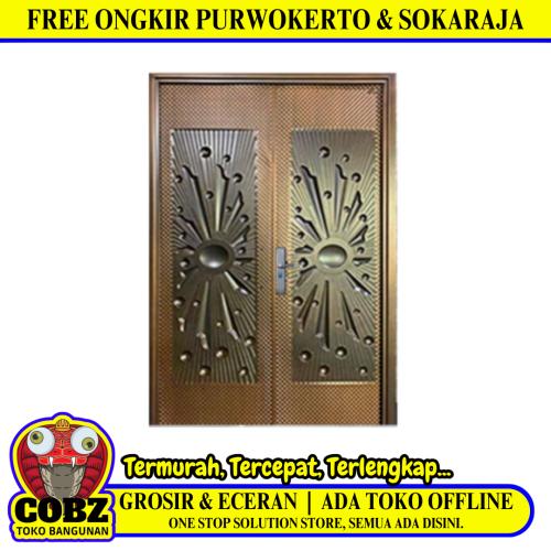 5 CM x 150 CM x 230 CM / FORTRESS GLX 150.02 DOUBLE Pintu Kamar Mandi Baja Set