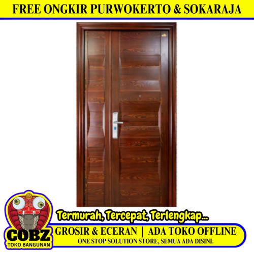 5 CM x 120 CM x 230 CM / FORTRESS PRIME 120.01 MOM & SON Pintu Kamar Mandi Baja Coklat Set