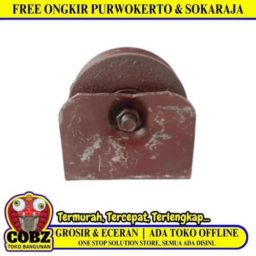 8 CM / TM Roda Bubut Pintu Sliding Pagar Gerbang Model Beton Besi