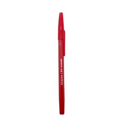 0.5 MM / STANDARD AE7 Ballpoint Merah Pack