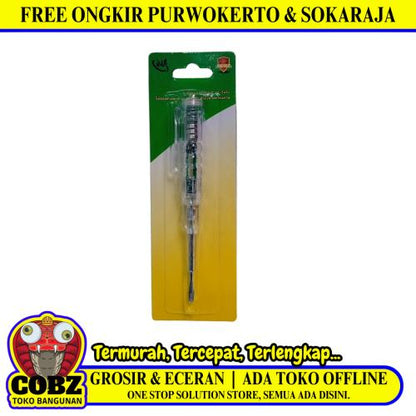 5 1/2 IN / SW 206 Obeng Tespen AC Listrik Lampu Cahaya Minus