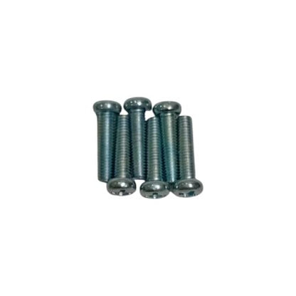 M 3 x 15 MM / TM Baut JP Kepala Pentol Bulat Plus Putih Biji