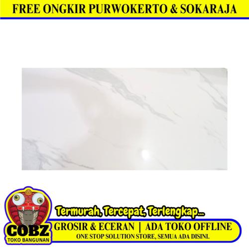 60 CM X 120 CM / SUN POWER MATERA WHITE Granit Dinding Kamar Mandi Glossy Dus
