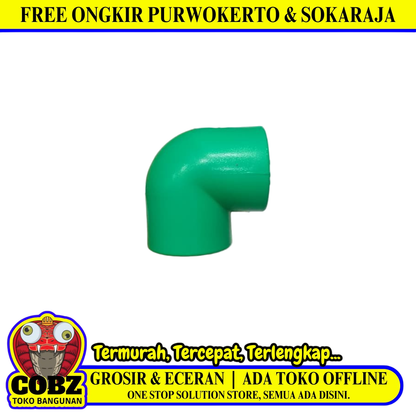 1/2 IN / RUCIKA Knee Elbow Pipa PPR Air Panas Dingin 20 MM PVC