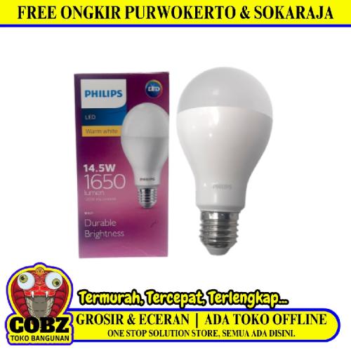 14.5 WATT / PHILIPS LED Lampu Bohlam Bulb Warna White