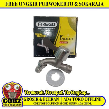 1/2 IN / FREED A1666 Kran Air Taman Kamar Mandi Mesin Cuci Stainless