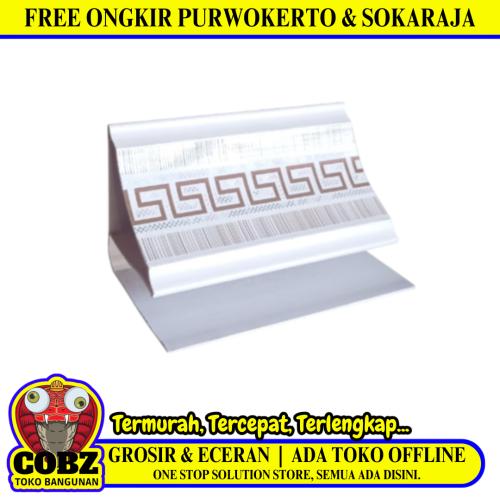 3 CM x 4 CM x 4 M / SHUNDA PLAFON LS-307-7 List Profil U Plafon U PVC Batang