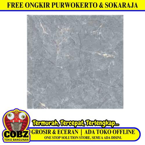 80 CM x 80 CM / SERENITY ASTON GRIGIO Granit Lantai Rumah Glossy Dus