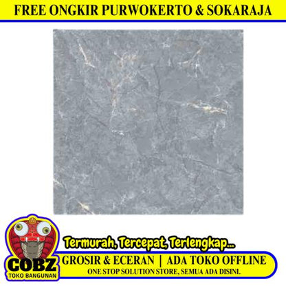 80 CM x 80 CM / SERENITY ASTON GRIGIO Granit Lantai Rumah Glossy Dus