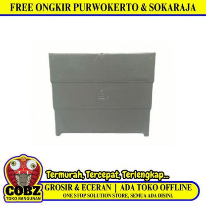 4 IN / TM Dop Cap Tutup Sambungan Fitting Talang Kotak PVC