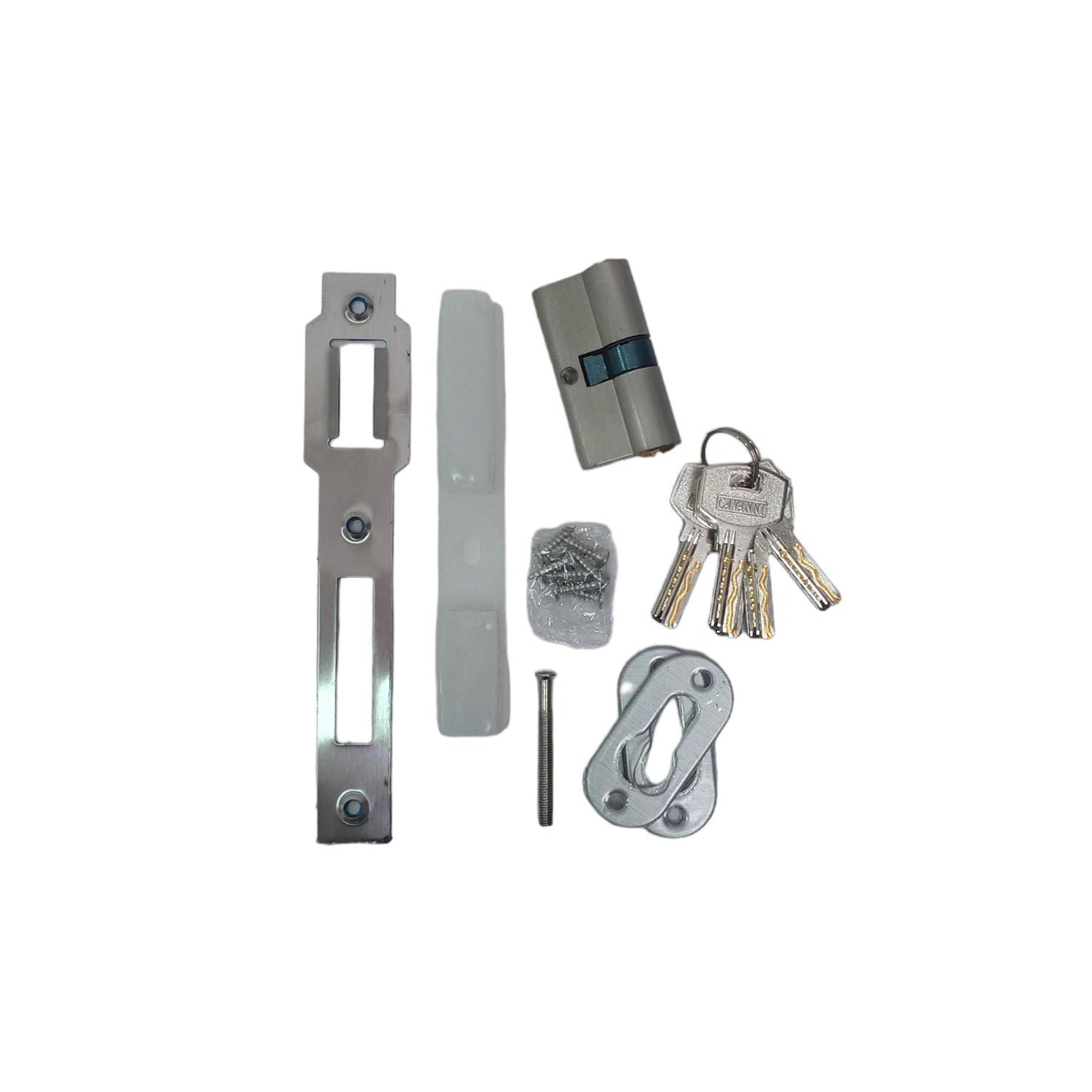 CAVANNI Slot Body Kunci Pintu Roller Pelor 1 Rumah Double Besar Set