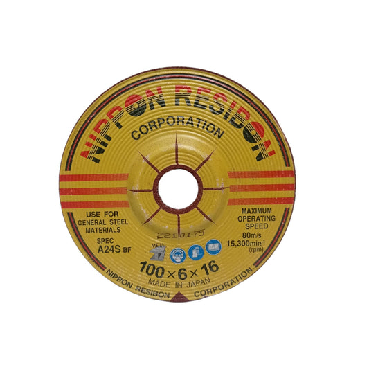 4 IN / NIPPON A24S Metal Grinding Mata Gerinda Poles Asah Besi