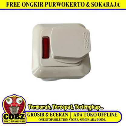 BROCO Stop Kontak AC Steker Colokan Mangkok Tempel OB Outbow Set