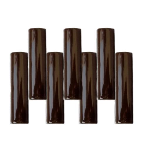 10 CM / TM Kuku Macan Bon Bon Lis Keramik Polos Brown Lembar