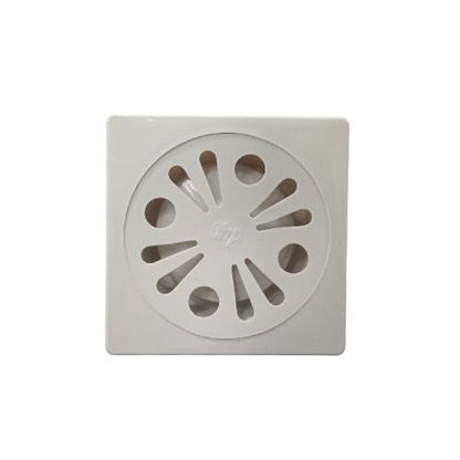 4 IN / GNP Saringan Got Leher Pendek Floor Drain PVC Putih