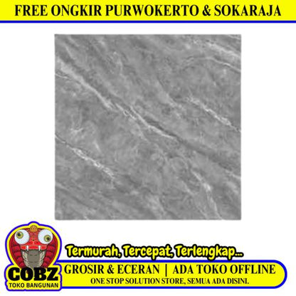 60 CM x 60 CM / SERENITY STONE GRIGIO - CONNECTED Granit Lantai Rumah Glossy Dus