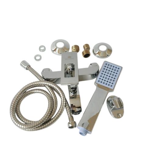 1/2 IN / AUGUSTO Kran Shower Panas Dingin Stainless + Selang + Shower Set