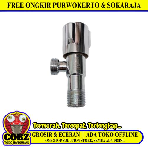 1/2 IN / HOMENEEDS Stop Kran Air Shower Kloset Monoblok Stainless