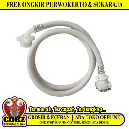150 CM / COBZ  Selang Masuk Air Mesin Cuci Bukaan Depan Atas Inlet
