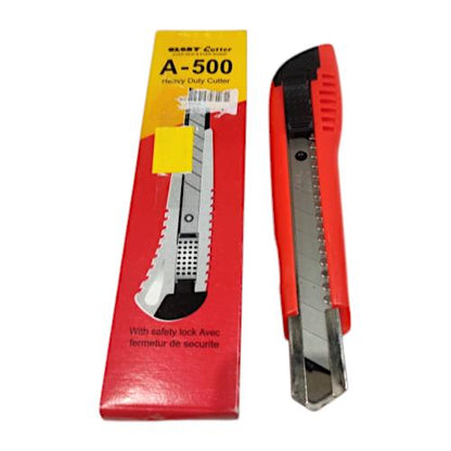 GLORY A - 500 Pisau Cutter Pemotong Kertas Utility Heavy Duty Blade Besar