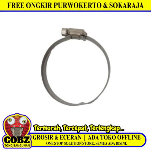 3 IN / TM Klem Selang Air Gas LPG Regulator Hose Clamp Stainles