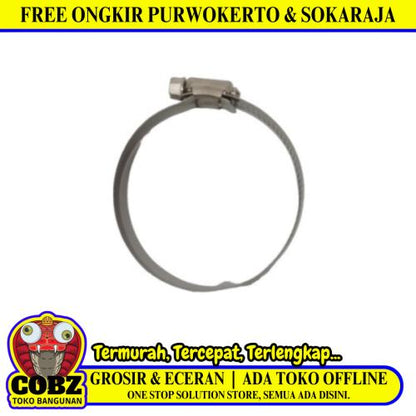 3 IN / TM Klem Selang Air Gas LPG Regulator Hose Clamp Stainles