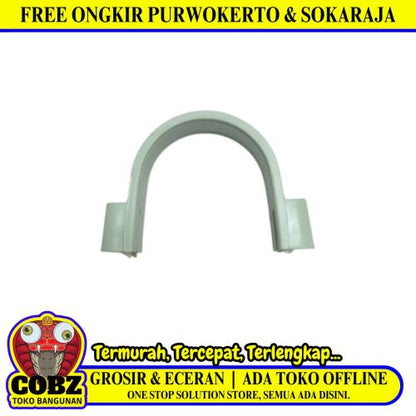 1 1/2 IN / ARROW Klem Pipa Plat Pipe Clamp Plastik PVC