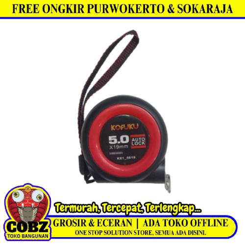 5 M / KOFUKU Meteran Alat Ukur Tukang Bangunan Measuring Tape