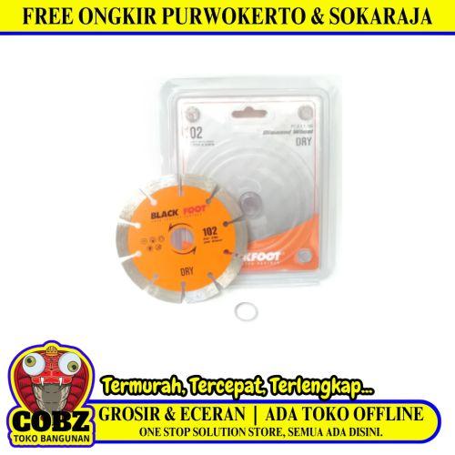 4IN / BLACK FOOT Dry Mata Gerinda Potong Keramik Diamond Cutting Wheel