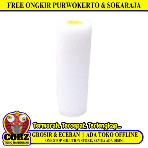 4 IN / NEVADA Refill Isi Kuas Busa Roll Cat Tembok Kayu Besi Kecil