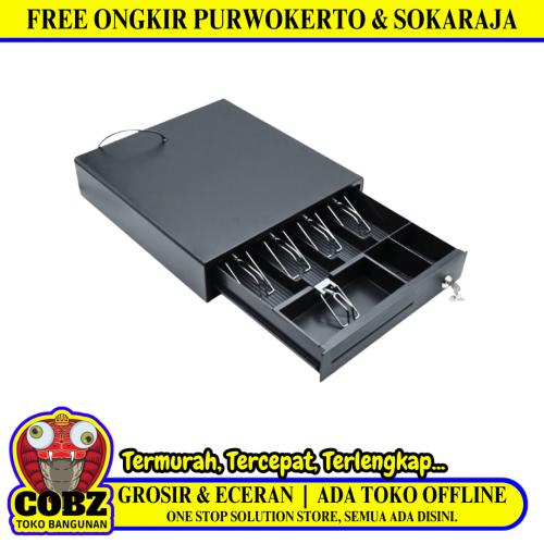 4 LACI / TM Cashdrawer Tempat Laci Uang Kasir Hitam Set