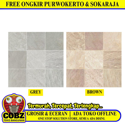 50 CM x 50 CM / PLATINUM DUOMO Keramik Lantai Teras Garasi Matte Dus