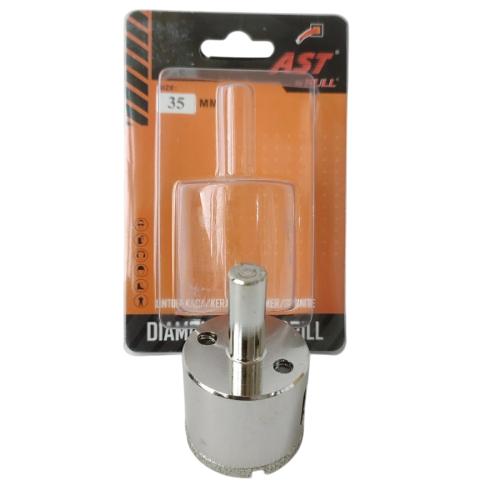 35 MM / BULL AST  Mata Coring Diamond Core Pelubang Keramik Granit Kaca