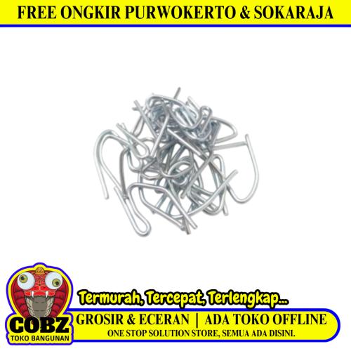 TM Kawat Cantel Kait Pengait Gorden Model S Putih Biji