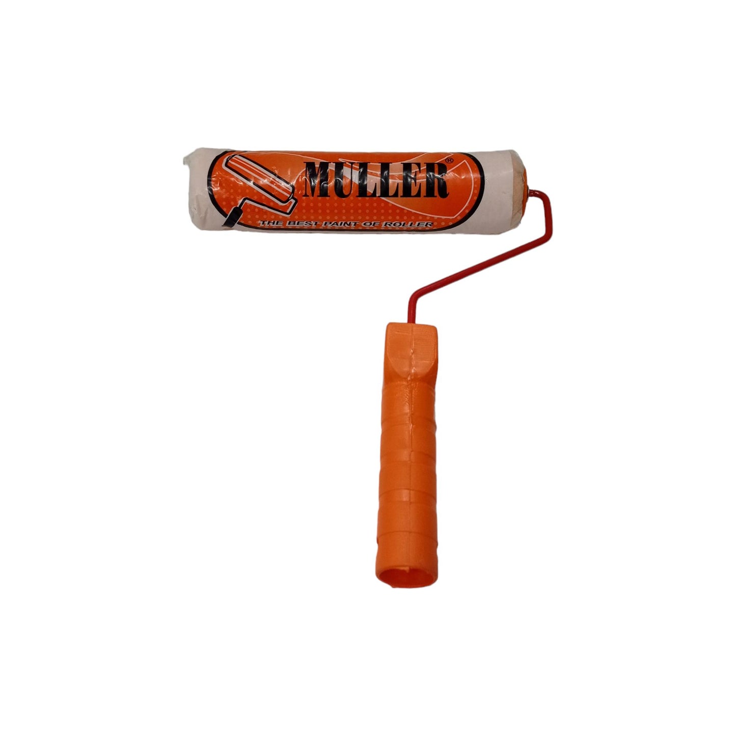 9 IN / MULLER Kuas Busa Roll Cat Tembok Kayu Besi Besar + Gagang Set