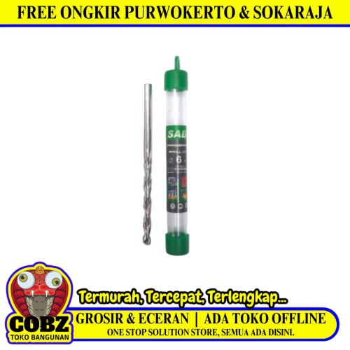 6 MM / SAB Masonry Drill Bits Mata Bor Beton Tembok Dinding