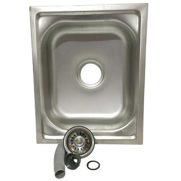 50 CM X 40.5 CM X 11 CM / FAWI Bak Cuci Piring Washbak 1 Lubang + Acc Set