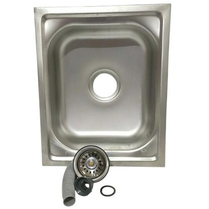 50 CM X 40.5 CM X 11 CM / FAWI Bak Cuci Piring Washbak 1 Lubang + Acc Set