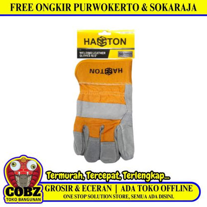 HASTON Sarung Tangan Kulit Las Panas Welding Safety Gloves Sepasang