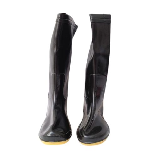 NO 41 / WILMER Sepatu Boot Kebun Pabrik Proyek Safety Karet Hitam Set