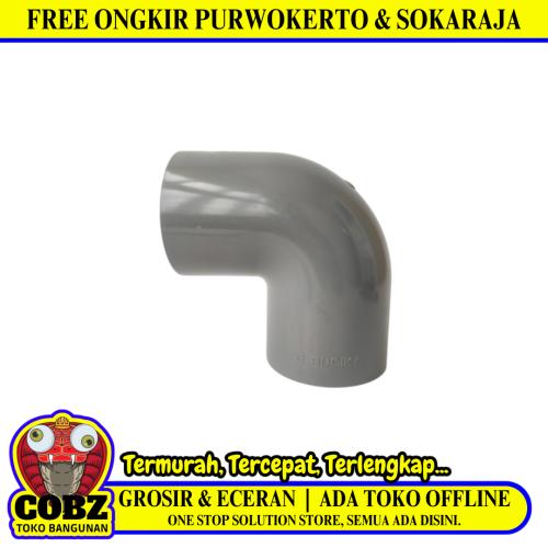 3 INCH / RUCIKA AW Elbow Knee Keni L Sambungan Fitting Pipa PVC