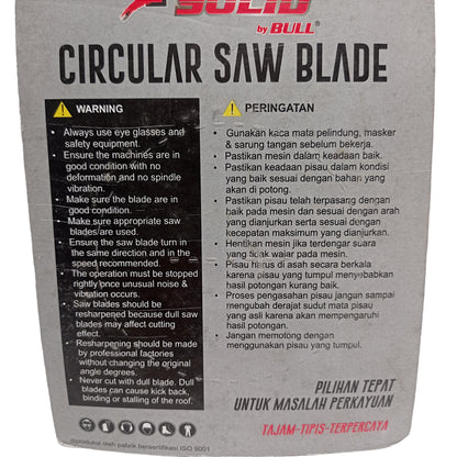 4 IN x T 30 / SOLID Circular Saw Mata Gerinda Potong Kayu Wood Cutting