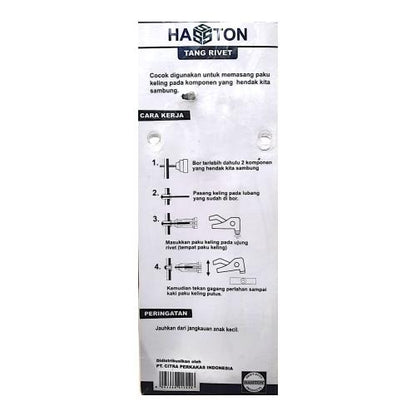 10 IN / HASTON ART 4160-100 Tang Hand Riveter Tembakan Paku Keling Aluminium