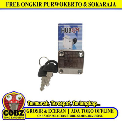 16 MM / HUBEN-138-22 Kunci Laci Lemari Cabinet Drawer Lock Kecil Set