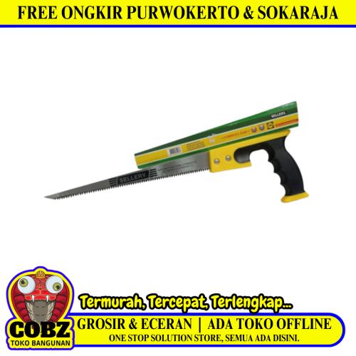 12 IN / SELLERY Gergaji Kayu Pohon Tangan Hand Saw Gagang Karet