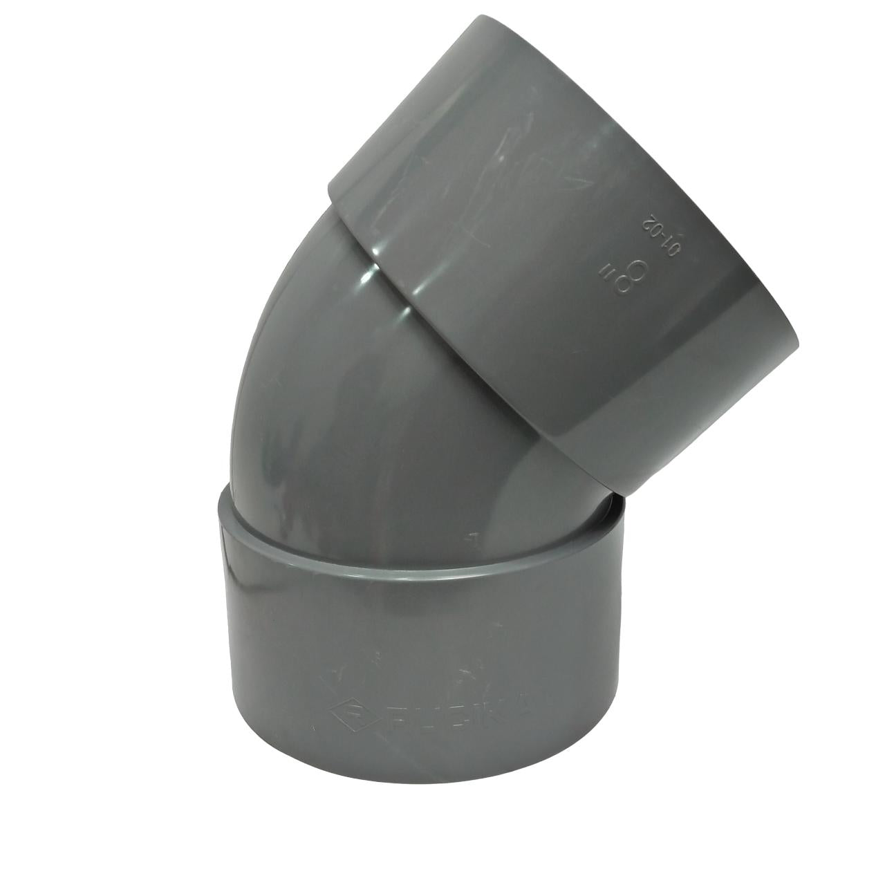 8 IN / RUCIKA D-45L Elbow Knee Keni 45 Derajat Fitting Pipa PVC