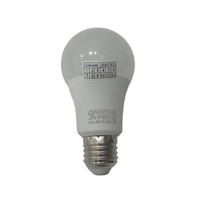 9 WATT / NUSANTARA BRIGHT LED Lampu Bohlam Bulb Moto Putih